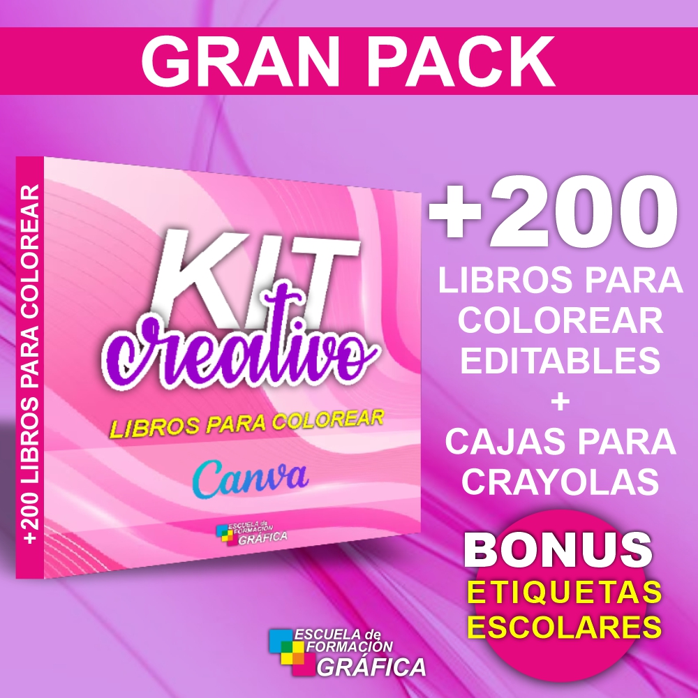 +200 LIBROS PARA COLOREAR - Editables en Canva