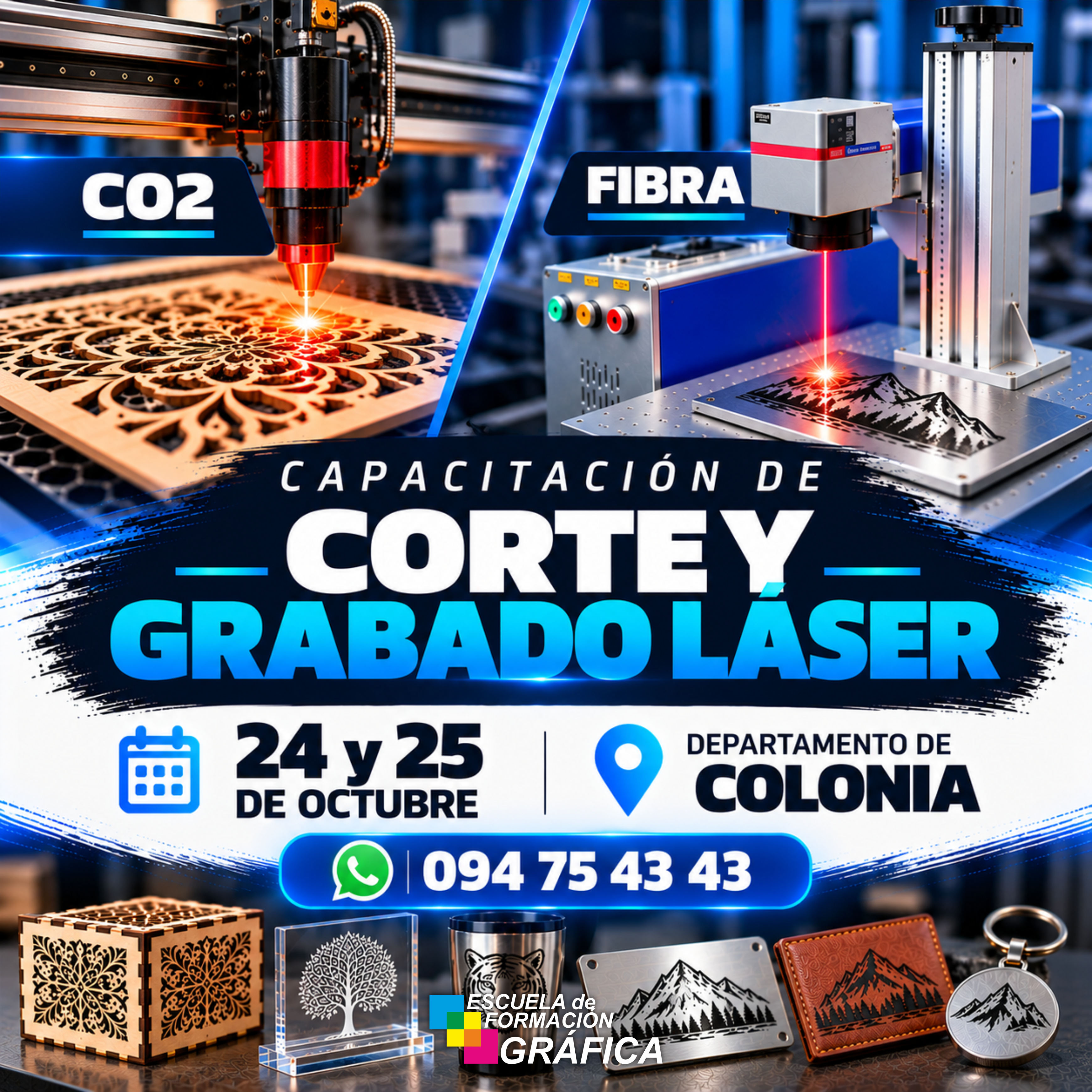 Curso de Corte y Grabado Láser - Edición Colonia